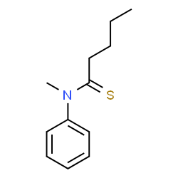 ChemSpider 2D Image | N-Methyl-N-phenylpentanethioamide | C12H17NS