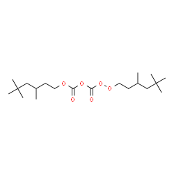 ChemSpider 2D Image | 3,5,5-Trimethylhexyl [(3,5,5-trimethylhexyl)peroxy]carbonyl carbonate | C20H38O6
