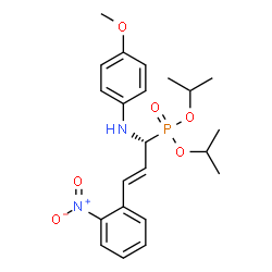 ChemSpider 2D Image | Diisopropyl [(1R,2E)-1-[(4-methoxyphenyl)amino]-3-(2-nitrophenyl)-2-propen-1-yl]phosphonate | C22H29N2O6P