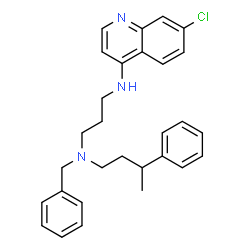 ChemSpider 2D Image | N-Benzyl-N'-(7-chloro-4-quinolinyl)-N-(3-phenylbutyl)-1,3-propanediamine | C29H32ClN3
