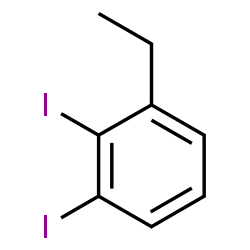 ChemSpider 2D Image | 1-Ethyl-2,3-diiodobenzene | C8H8I2