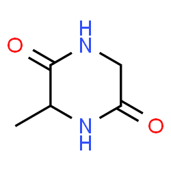 ChemSpider 2D Image | 3-Methyl-2,5-piperazinedione | C5H8N2O2