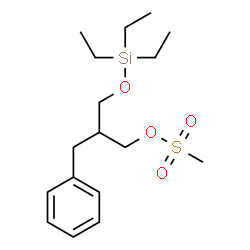ChemSpider 2D Image | 2-Benzyl-3-[(triethylsilyl)oxy]propyl methanesulfonate | C17H30O4SSi