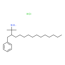 ChemSpider 2D Image | 3-Benzyl-2-methyl-2-pentadecanamine hydrochloride (1:1) | C23H42ClN