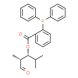 ChemSpider 2D Image | (2R,3R)-2,4-Dimethyl-1-oxo-3-pentanyl 2-(diphenylphosphino)benzoate | C26H27O3P