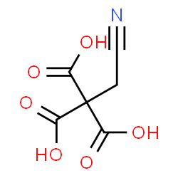 ChemSpider 2D Image | 2-Cyano-1,1,1-ethanetricarboxylic acid | C6H5NO6