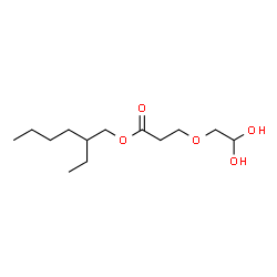 ChemSpider 2D Image | 2-Ethylhexyl 3-(2,2-dihydroxyethoxy)propanoate | C13H26O5