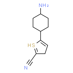 ChemSpider 2D Image | 5-(4-aminocyclohexyl)-3H-thiophene-2-carbonitrile | C11H15N2S