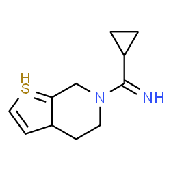 ChemSpider 2D Image | 3a,4,5,7-tetrahydrothieno[2,3-c]pyridin-6-yl(cyclopropyl)methanimine | C11H15N2S