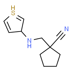 ChemSpider 2D Image | 1-[(3H-thiophen-3-ylamino)methyl]cyclopentanecarbonitrile | C11H15N2S