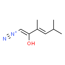 ChemSpider 2D Image | (1Z,3E)-2-Hydroxy-3,5-dimethyl-1,3-hexadiene-1-diazonium | C8H13N2O
