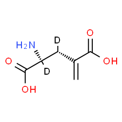 ChemSpider 2D Image | (3R)-4-Methylene(2,3-~2~H_2_)glutamic acid | C6H7D2NO4