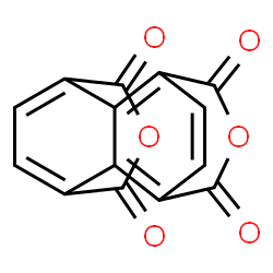 ChemSpider 2D Image | 5,11-Dioxatetracyclo[7.3.2.2~3,7~.0~2,8~]hexadeca-1(13),2,7,9(14),15-pentaene-4,6,10,12-tetrone | C14H4O6