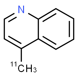 ChemSpider 2D Image | 4-(~11~C)Methylquinoline | C911CH9N