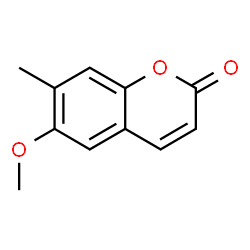 ChemSpider 2D Image | 6-Methoxy-7-methyl-2H-chromen-2-one | C11H10O3
