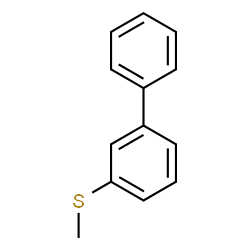 ChemSpider 2D Image | 3-(Methylsulfanyl)biphenyl | C13H12S