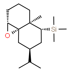 ChemSpider 2D Image | [(1aR,4aR,5R,7S,8aS)-7-Isopropyl-4a-methyloctahydro-1aH-naphtho[1,8a-b]oxiren-5-yl](trimethyl)silane | C17H32OSi