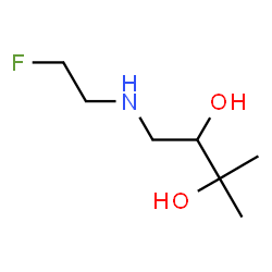 ChemSpider 2D Image | 1-[(2-Fluoroethyl)amino]-3-methyl-2,3-butanediol | C7H16FNO2