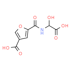 ChemSpider 2D Image | 5-{[Carboxy(hydroxy)methyl]carbamoyl}-3-furoic acid | C8H7NO7