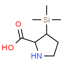 ChemSpider 2D Image | 3-(Trimethylsilyl)proline | C8H17NO2Si