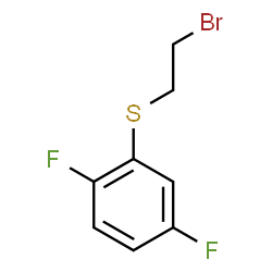 ChemSpider 2D Image | 2-[(2-Bromoethyl)sulfanyl]-1,4-difluorobenzene | C8H7BrF2S
