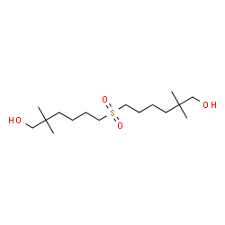 ChemSpider 2D Image | 6,6'-Sulfonylbis(2,2-dimethyl-1-hexanol) | C16H34O4S