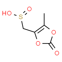 ChemSpider 2D Image | (5-Methyl-2-oxo-1,3-dioxol-4-yl)methanesulfinic acid | C5H6O5S
