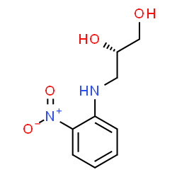 ChemSpider 2D Image | (2S)-3-[(2-Nitrophenyl)amino]-1,2-propanediol | C9H12N2O4