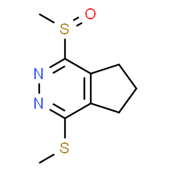 ChemSpider 2D Image | 1-(Methylsulfanyl)-4-(methylsulfinyl)-6,7-dihydro-5H-cyclopenta[d]pyridazine | C9H12N2OS2
