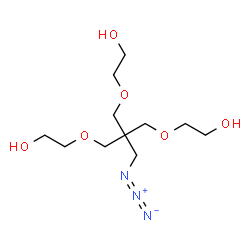 ChemSpider 2D Image | 2-{3-Azido-2,2-bis[(2-hydroxyethoxy)methyl]propoxy}ethanol | C11H23N3O6