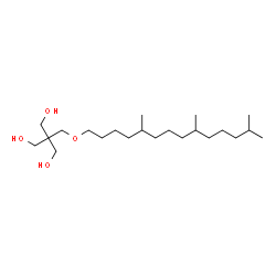 ChemSpider 2D Image | 2-(Hydroxymethyl)-2-{[(5,9,13-trimethyltetradecyl)oxy]methyl}-1,3-propanediol | C22H46O4