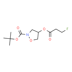 ChemSpider 2D Image | 2-Methyl-2-propanyl 4-[(3-fluoropropanoyl)oxy]-1,2-oxazolidine-2-carboxylate | C11H18FNO5