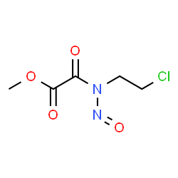 ChemSpider 2D Image | Methyl [(2-chloroethyl)(nitroso)amino](oxo)acetate | C5H7ClN2O4