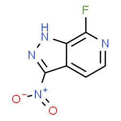 ChemSpider 2D Image | 7-Fluoro-3-nitro-1H-pyrazolo[3,4-c]pyridine | C6H3FN4O2