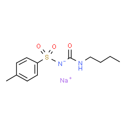 ChemSpider 2D Image | TOLBUTAMIDE SODIUM | C12H17N2NaO3S