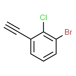 ChemSpider 2D Image | 1-Bromo-2-chloro-3-ethynylbenzene | C8H4BrCl