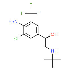 ChemSpider 2D Image | (S)-mabuterol | C13H18ClF3N2O