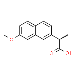 ChemSpider 2D Image | (2S)-2-(7-Methoxy-2-naphthyl)propanoic acid | C14H14O3