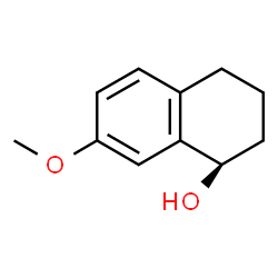 ChemSpider 2D Image | (1R)-7-Methoxy-1,2,3,4-tetrahydro-1-naphthalenol | C11H14O2