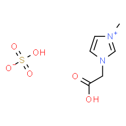 ChemSpider 2D Image | 1-(Carboxymethyl)-3-methyl-1H-imidazol-3-ium hydrogen sulfate | C6H10N2O6S