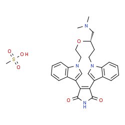 ChemSpider 2D Image | RUBOXISTAURIN MESYLATE | C29H32N4O6S