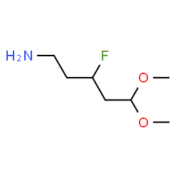 ChemSpider 2D Image | 3-Fluoro-5,5-dimethoxy-1-pentanamine | C7H16FNO2