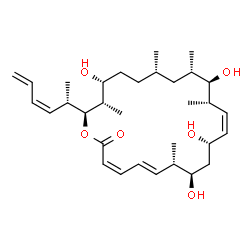 ChemSpider 2D Image | (3Z,5E,7S,8R,10S,11Z,13S,14R,15S,17S,20R,21S,22S)-22-[(2S,3Z)-3,5-Hexadien-2-yl]-8,10,14,20-tetrahydroxy-7,13,15,17,21-pentamethyloxacyclodocosa-3,5,11-trien-2-one | C32H52O6