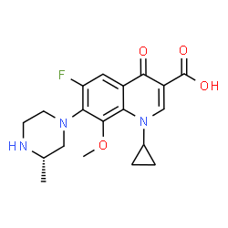 ChemSpider 2D Image | (S)-gatifloxacin | C19H22FN3O4