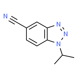 ChemSpider 2D Image | 1-Isopropyl-1H-benzotriazole-5-carbonitrile | C10H10N4