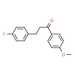 ChemSpider 2D Image | 3-(4-Fluorophenyl)-1-(4-methoxyphenyl)-1-propanone | C16H15FO2