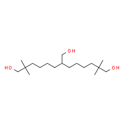 ChemSpider 2D Image | 7-(Hydroxymethyl)-2,2,12,12-tetramethyl-1,13-tridecanediol | C18H38O3