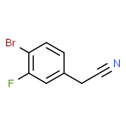 ChemSpider 2D Image | 4-Bromo-3-fluorophenylacetonitrile | C8H5BrFN