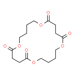 ChemSpider 2D Image | 1,6,11,16-Tetraoxacycloicosane-2,5,12,15-tetrone | C16H24O8