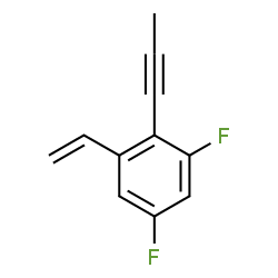 ChemSpider 2D Image | 1,5-Difluoro-2-(1-propyn-1-yl)-3-vinylbenzene | C11H8F2